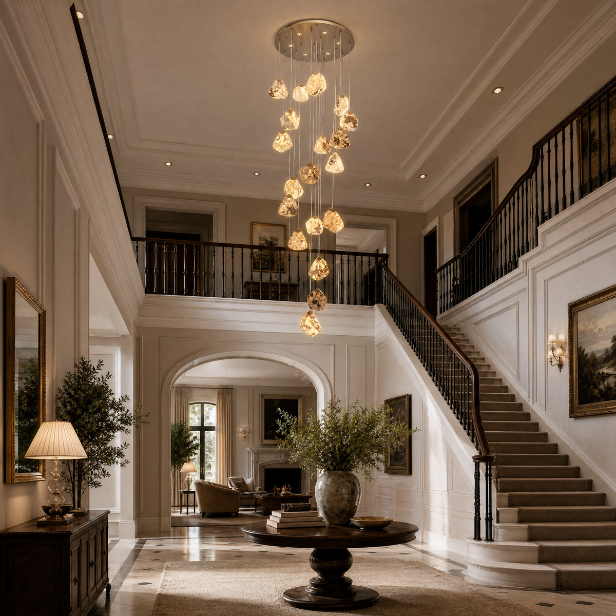 Petra Modern Cascading Luxury Chandelier - view 4