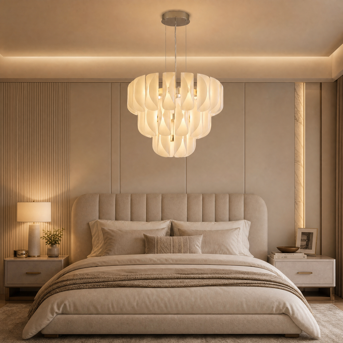 Helena Tiered Modern Glass Chandelier 31" D - view 6