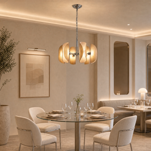 Helena Modern Chrome Glass Pendant Light - view 26