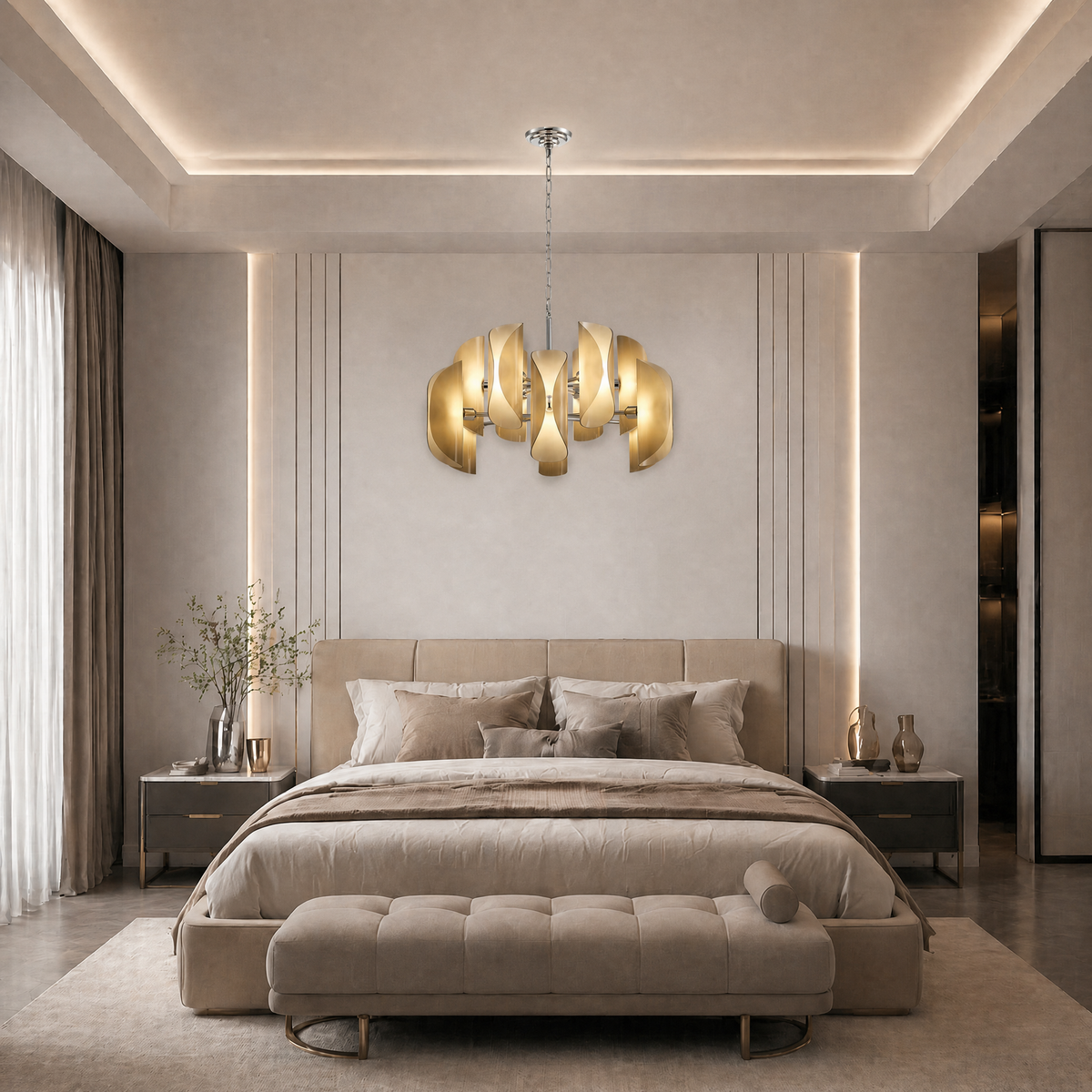 Helena Living Room Chandelier Modern 31" - view 17
