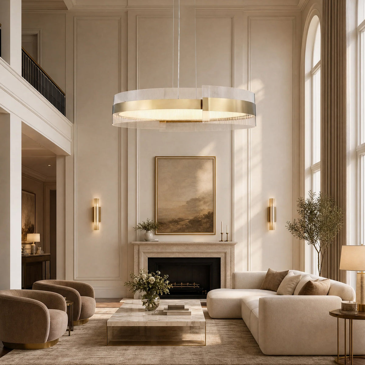 Ribbon Round Modern Chandelier - view 30