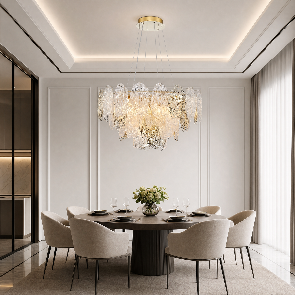 Filo Artisan Glass Round Chandelier - view 11