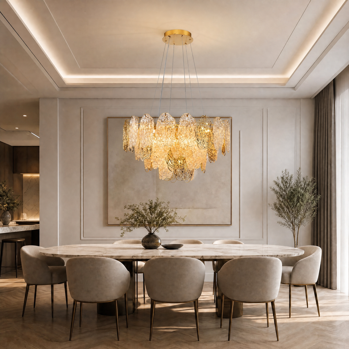 Filo Artisan Glass Round Chandelier - view 15