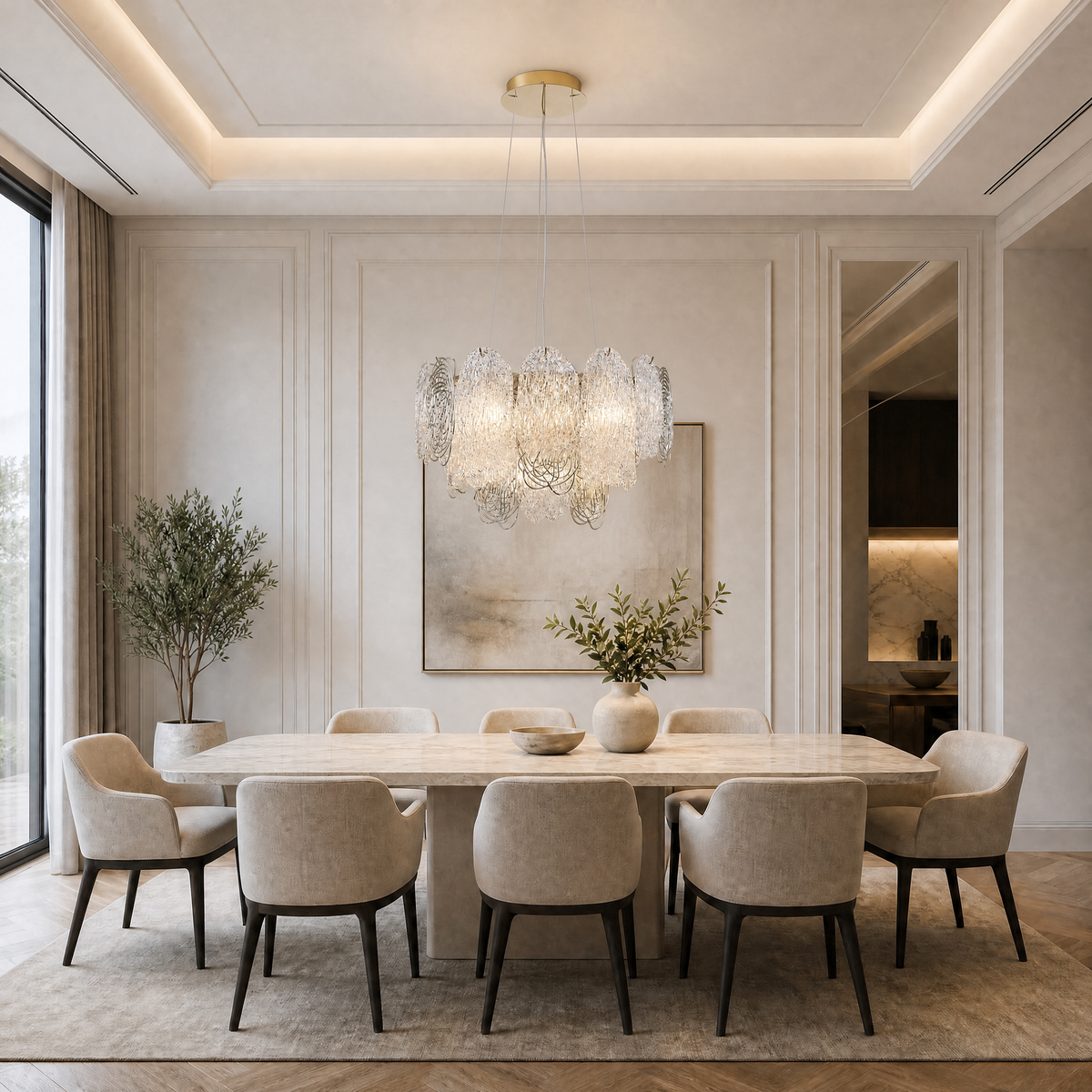 Filo Artisan Glass Round Chandelier - view 14