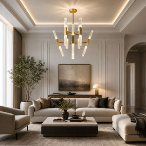 Siro Crystal Glass Pendant Light 27.8" - view 4