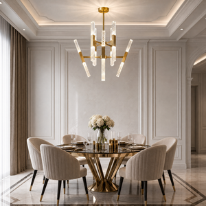 Siro Crystal Glass Pendant Light 27.8" - view 5