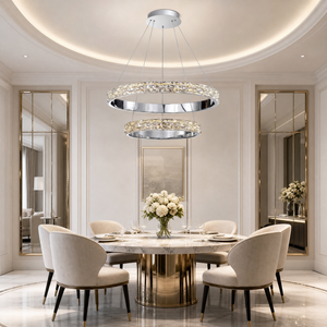 Vega Crystal Halo Chandelier 32"D - view 6