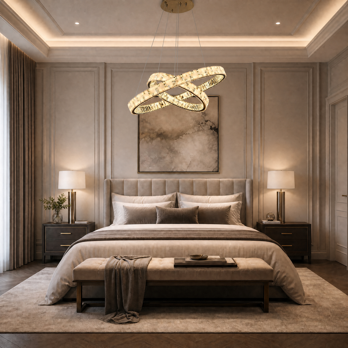 Ellery Crystal Galaxy Chandelier 37" - view 8