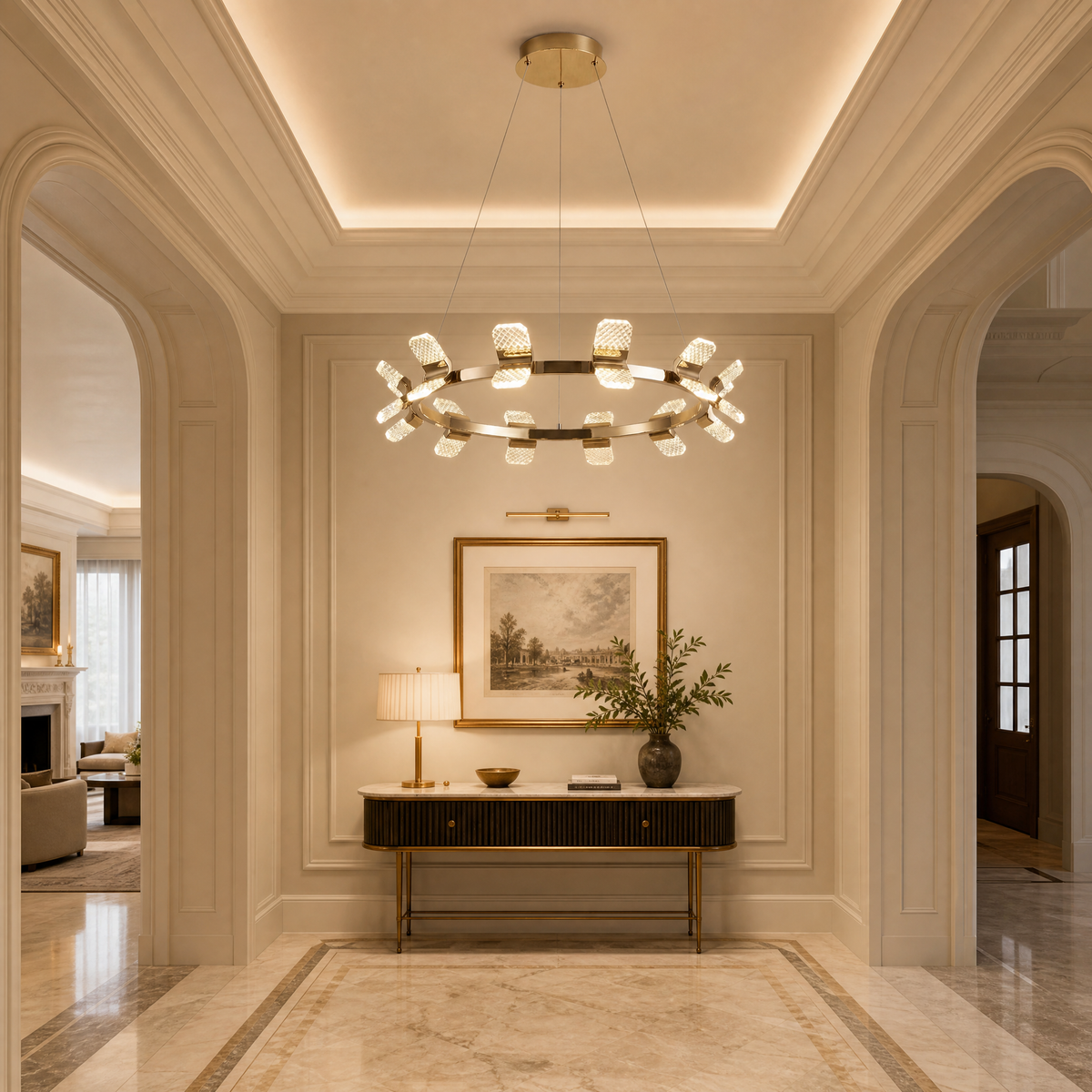Isadora Modern Ring Chandelier 39" - view 25