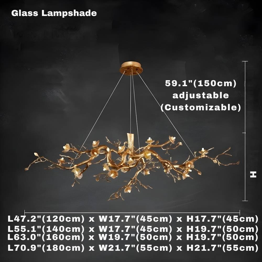 Zendas Branch Crystal Flower Chandelier - view 14