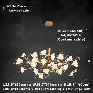 Zendas Branch Crystal Flower Chandelier - view 12