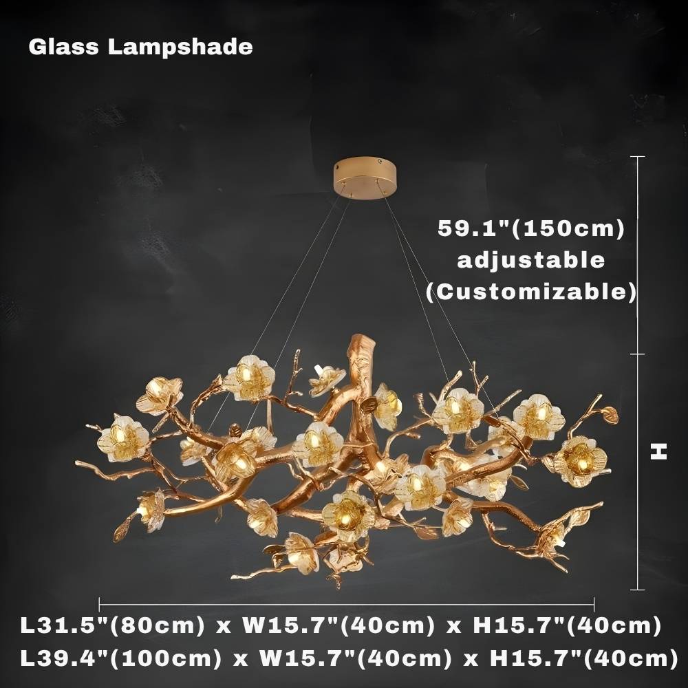 Zendas Branch Crystal Flower Chandelier - view 13