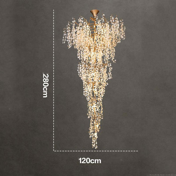 Long Vine Staircase Chandelier 78.7" 110" - view 8