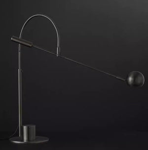 Cole Minimalist Metal Rotatable Table Lamp, Gold Black - view 13