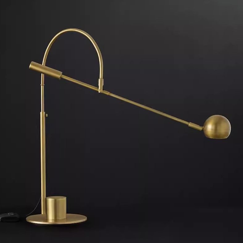 Cole Minimalist Metal Rotatable Table Lamp, Gold Black - view 21