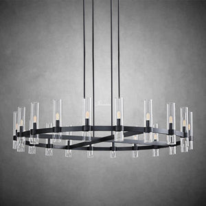 Ravion Round Chandelier 60", solid brass - view 4