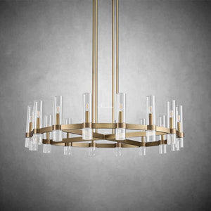 Ravion Round Chandelier 48", solid brass - view 3
