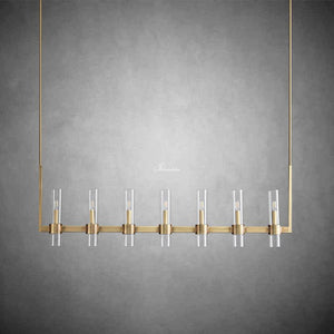Ravion Linear Chandelier 59", solid brass - view 3