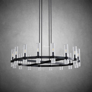 Ravion Round Chandelier 48", solid brass - view 5
