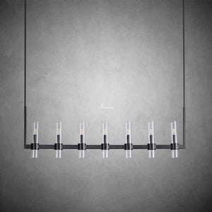 Ravion Linear Chandelier 59", solid brass - view 5