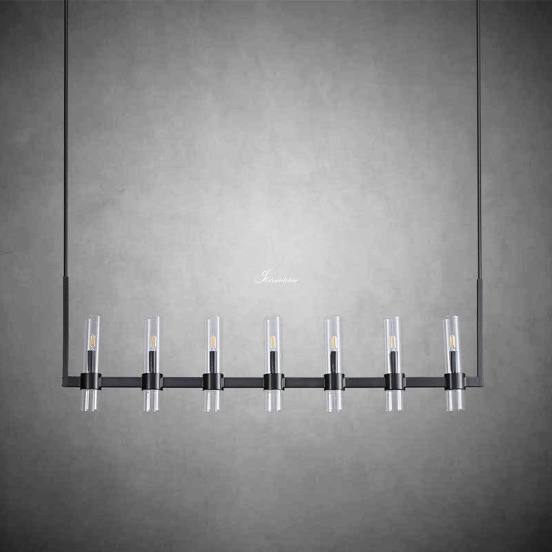 Ravion Linear Chandelier 59", solid brass - view 5