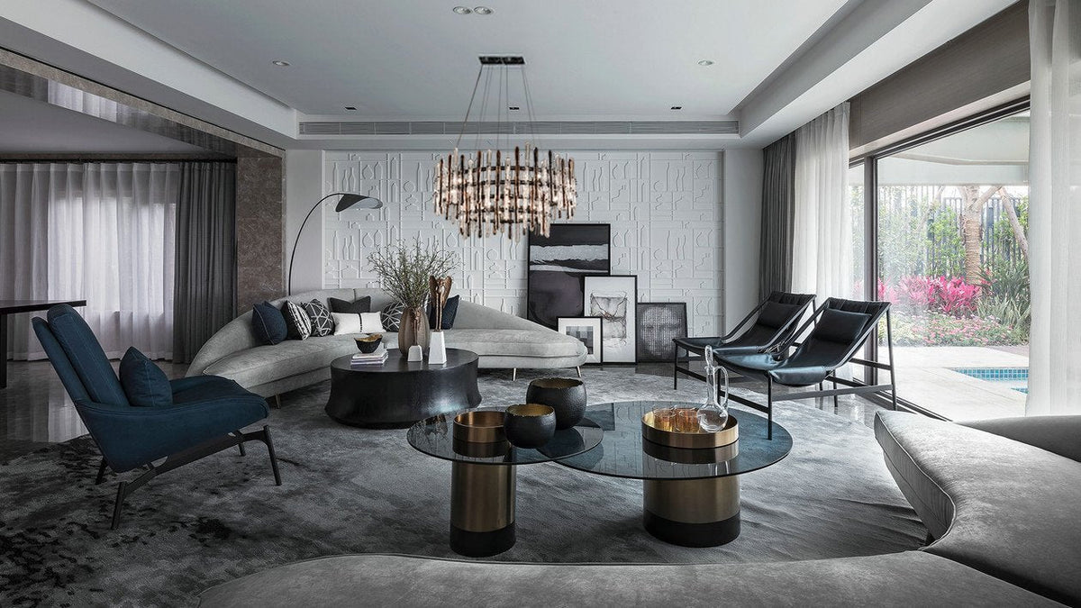 Brous Round Glass Chandelier - view 8