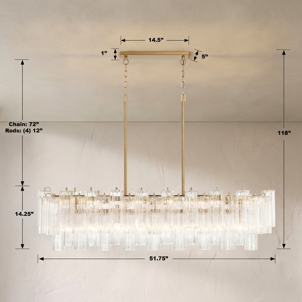 Addis 51.75'' Linear Chandelier - view 5