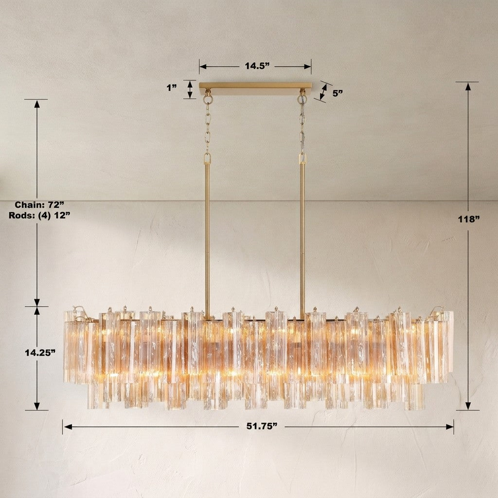 Addis 51.75'' Linear Chandelier - view 2