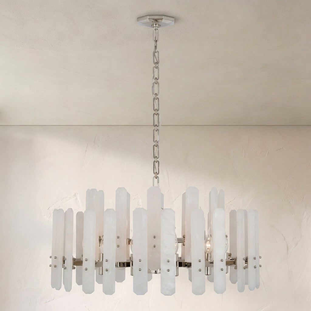 Aerin Bonnington Large Chandelier With Alabaster