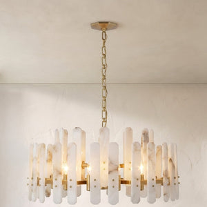 Aerin Bonnington Small Chandelier With Alabaster - view 2