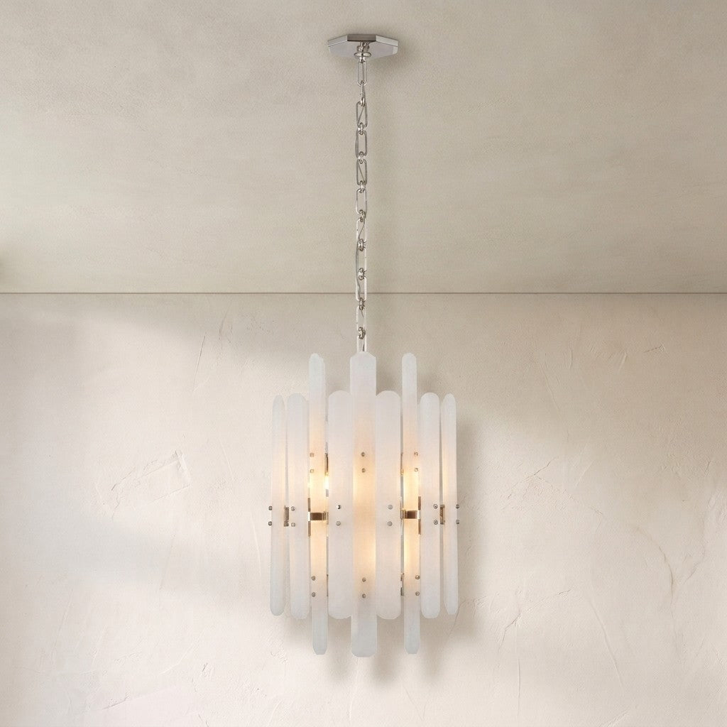 Aerin Bonnington Tall Chandelier With Alabaster - view 2