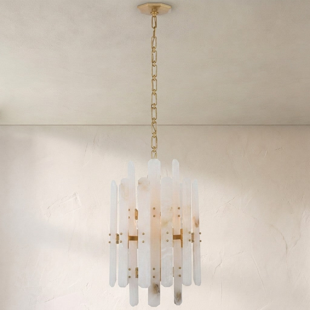 Aerin Bonnington Tall Chandelier With Alabaster