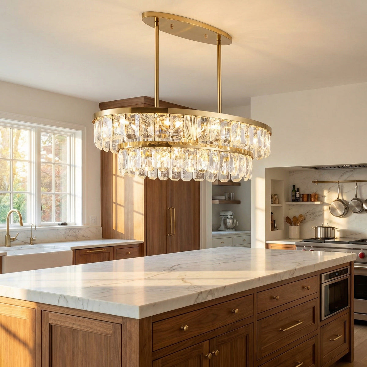 Selene Linear Crystal Chandelier - view 2
