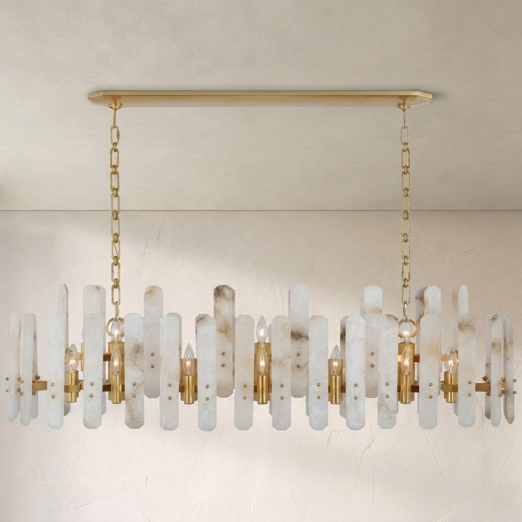 Alabaster Aerin Bonnington Large Linear Chandelier - view 2