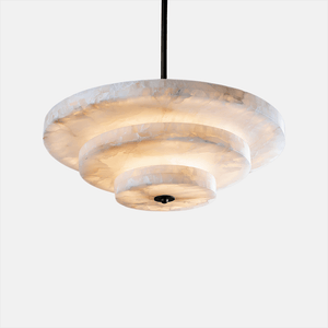 Ice Queen Alabaster Bronze & White LED Chandelier – Elegant 33‑Inch