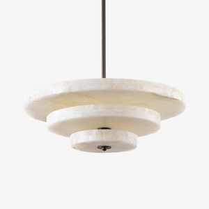 Ice Queen Alabaster Bronze & White LED Chandelier – Elegant 33‑Inch