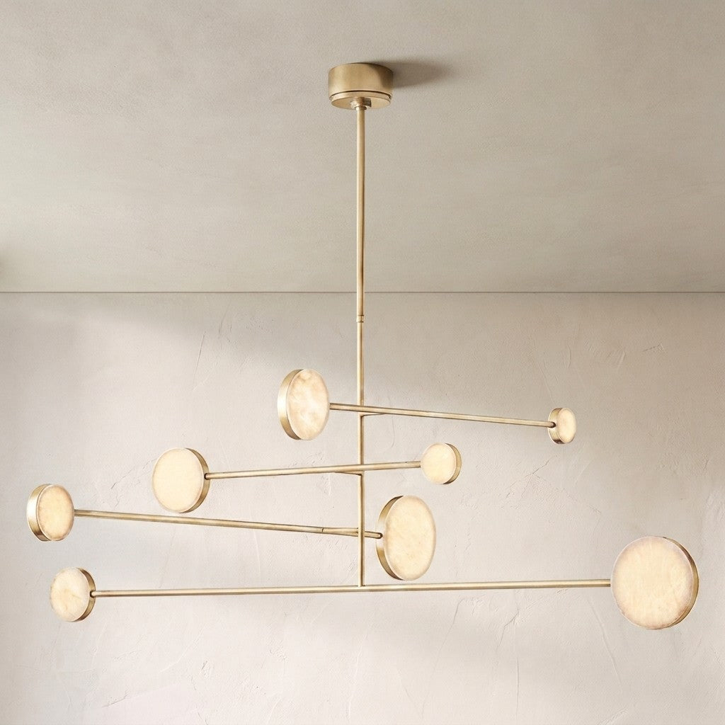 Alaric Mobile Chandelier 60", alabaster