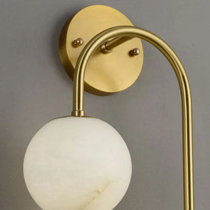 Alabaster Glo Modern Wall Sconce In Bedroom, chandelier - view 4