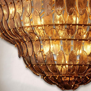 Amilar Smoke Glass Round Chandelier - view 10