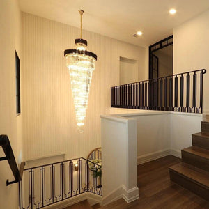 Spiral Crystal Chandelier For Foyer/ Staircase - view 8
