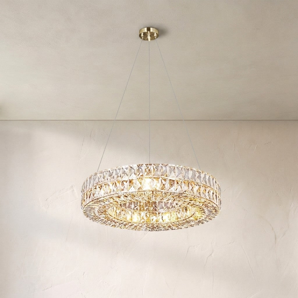 Aster Halo Crystal Ring Chandelier - view 2