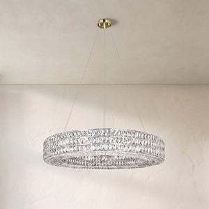 Aster Halo Crystal Ring Chandelier