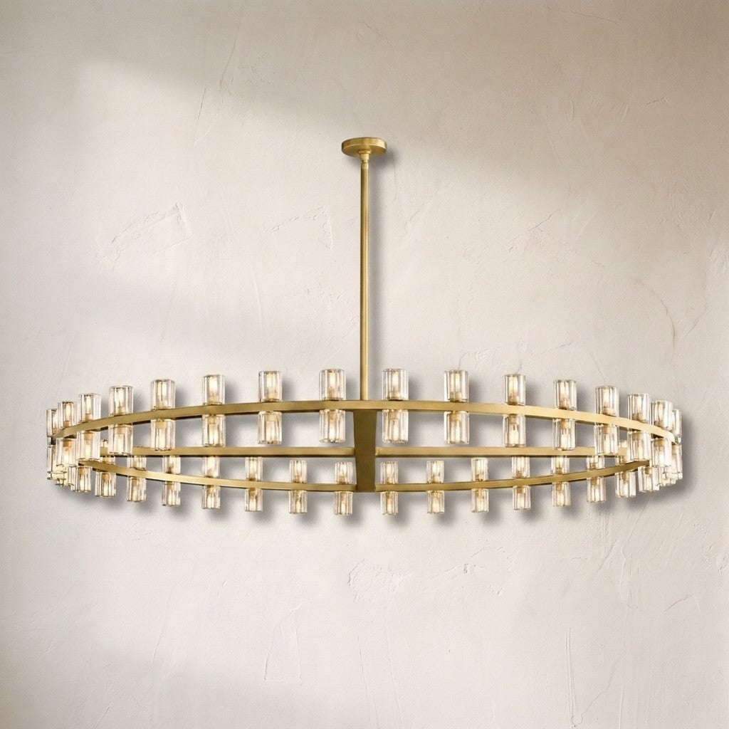 Auraline Crystal Round Chandelier 60"