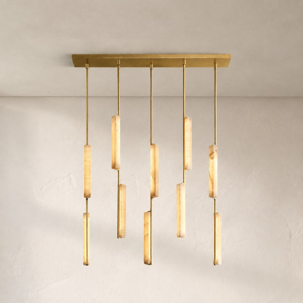 Aureon Alabaster Linear Chandelier