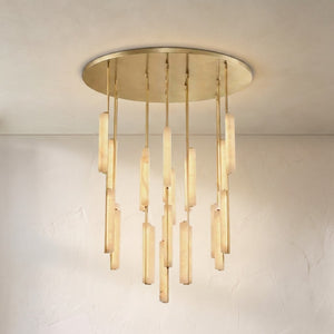 Aureon Alabaster Round Chandelier