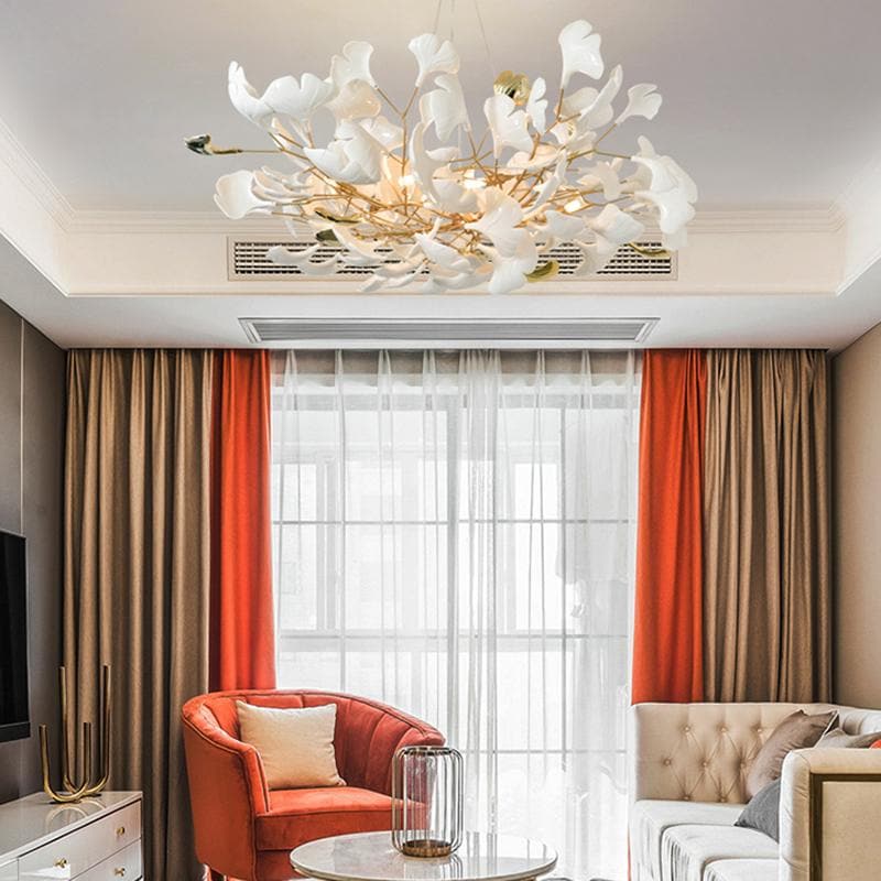 Ginkgo Chandelier Gold - view 4