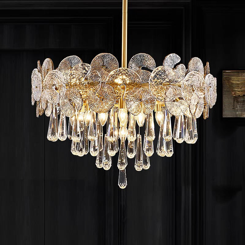 Copper Postmodern Luxury Crystal Chandelier - view 2