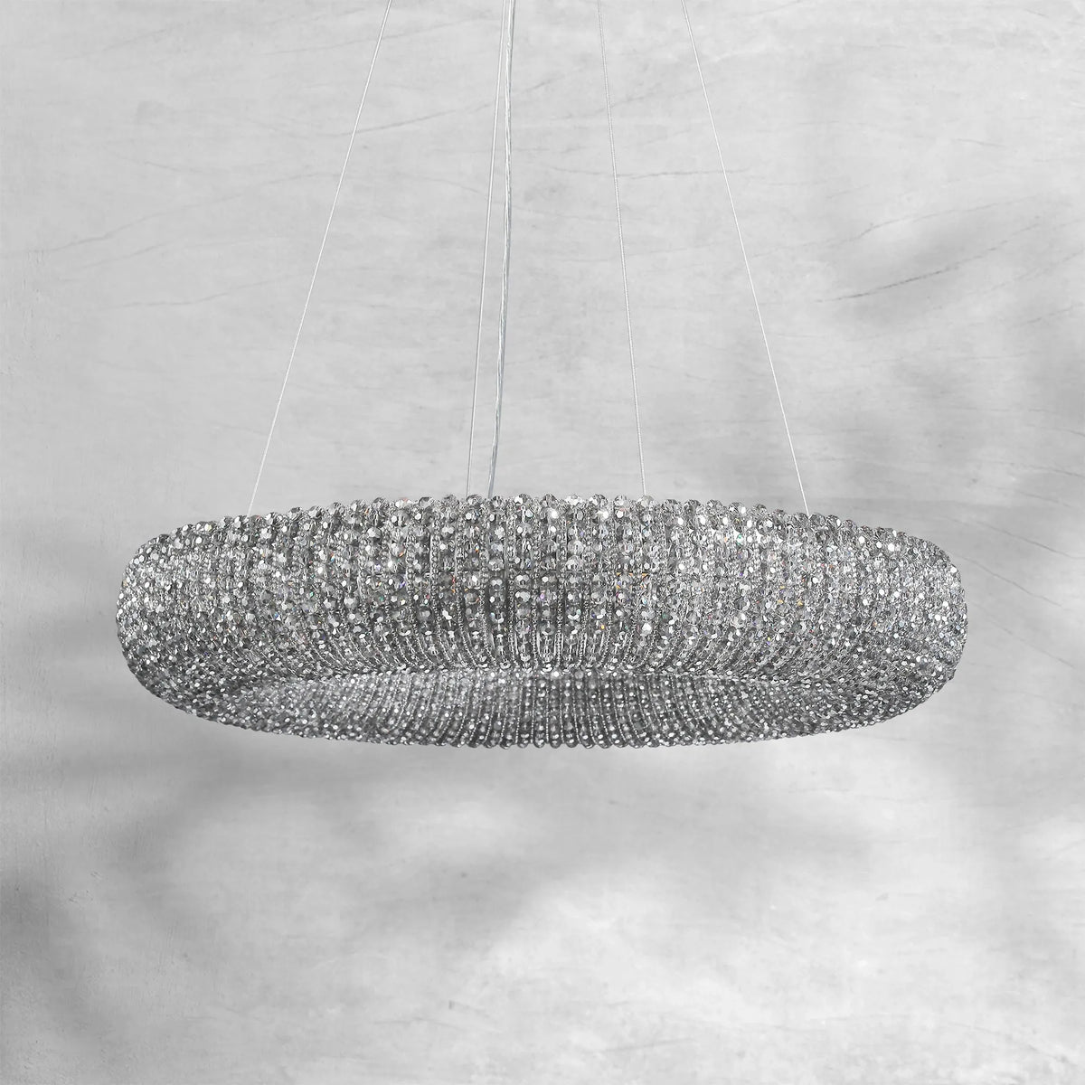 Halos Crystal Round LED Chandelier 41" - view 4