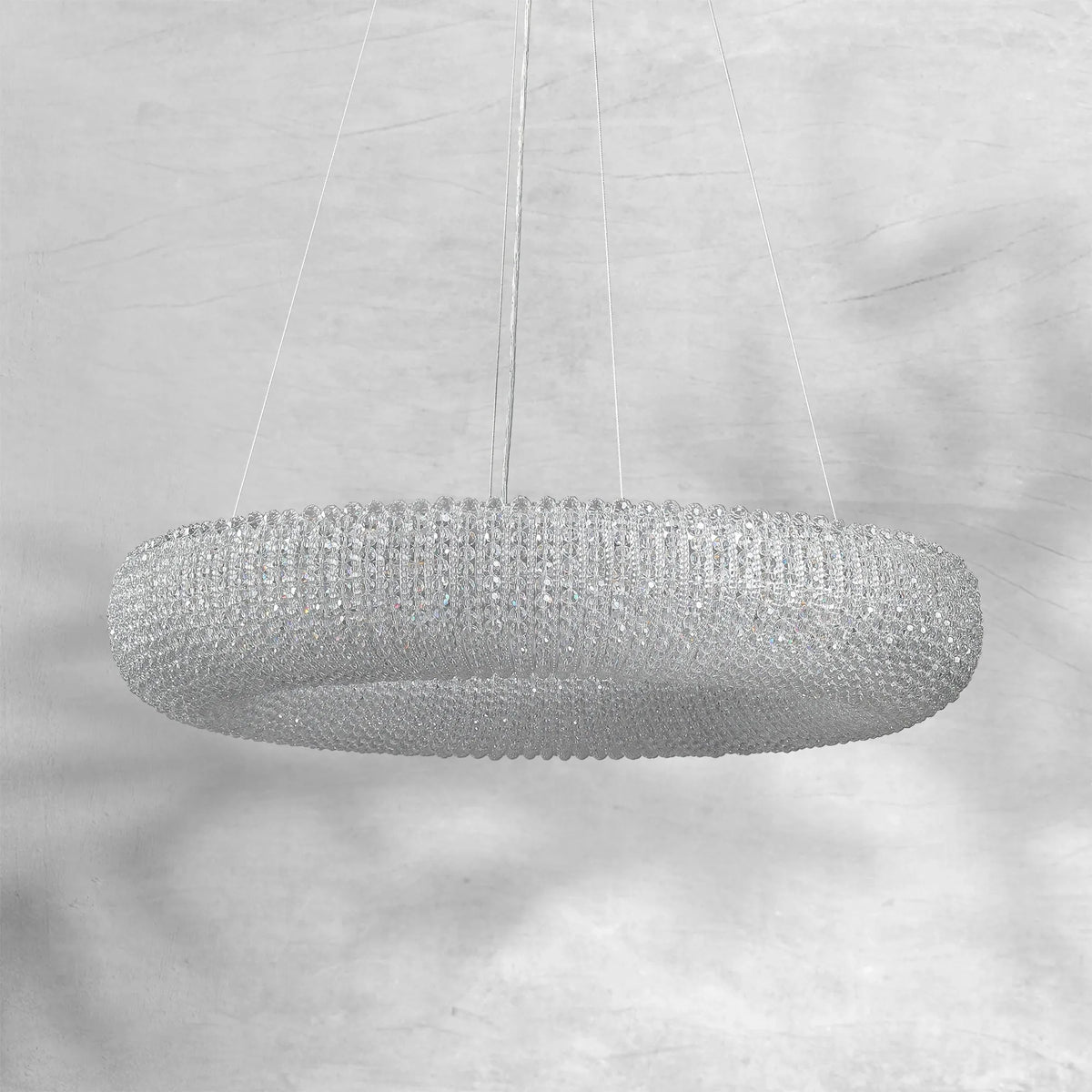 Halos Crystal Round LED Chandelier 41" - view 2