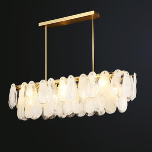 Petal Shaped Crystal Rectangular Chandelier - view 4